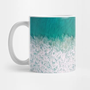 Blue Ocean Waves And Yellow Sand Mug